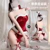 Domila Christmas Outfit Sexy Lingerie Bunny Uniform Seduction Sexy Cosplay Hot Pajama Set