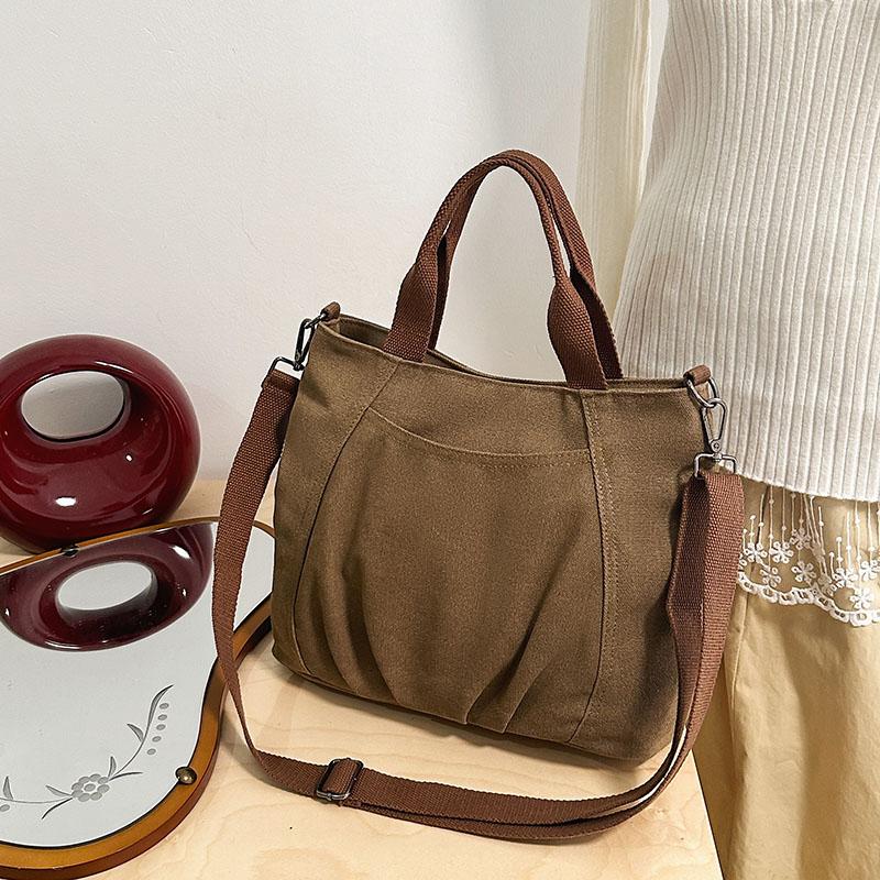 Vintage Shoulder Bag Women's Canvas Tote Bag