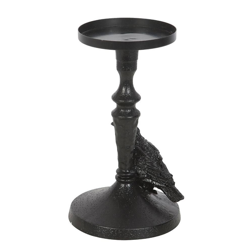 Something Different Pillar Mystic Raven Candle Holder