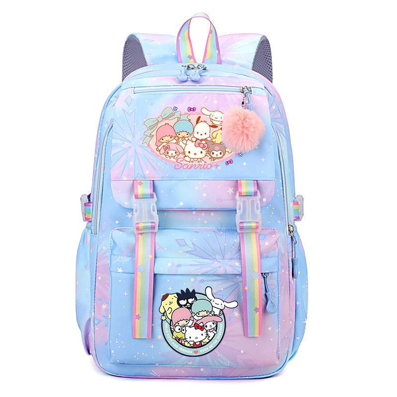 Collection Sweet Xiaoqing Cartoon Peripheral Trend Ridge Protection Backpack Large Capacity Student School Bag