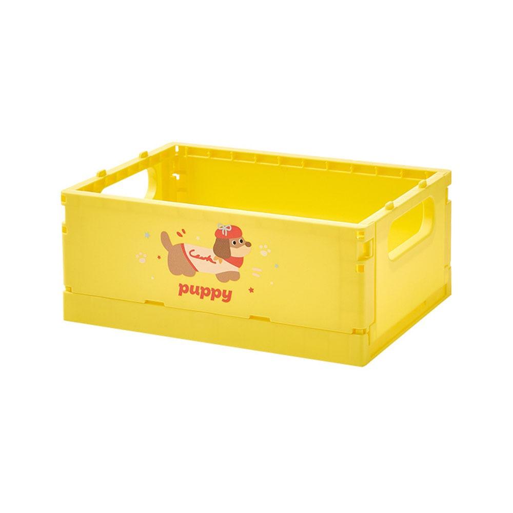 Dopamine Foldable Storage Basket Cartoon Stationery Cosmetic Rack Sundry Organizer  Desktop