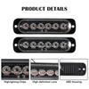 4PCS Grill Car LED Light Strobe Red Blue Emergency Remote Wireless Control Flash Signal Fireman Beacon Warning Lamp Yellow White