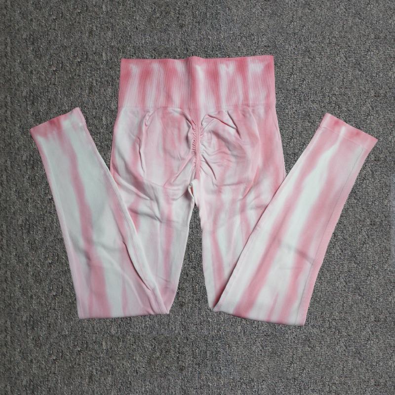 New Aurora Double Hip Lift Tie-dye Yoga Pants Running Fitness Pants Training Leggings Yoga Clothes Sweatpants