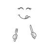 Smile Face Kitchen & Dining Gadget Fridge Sticker Home Decor Refrigerator Decal Wallpaper