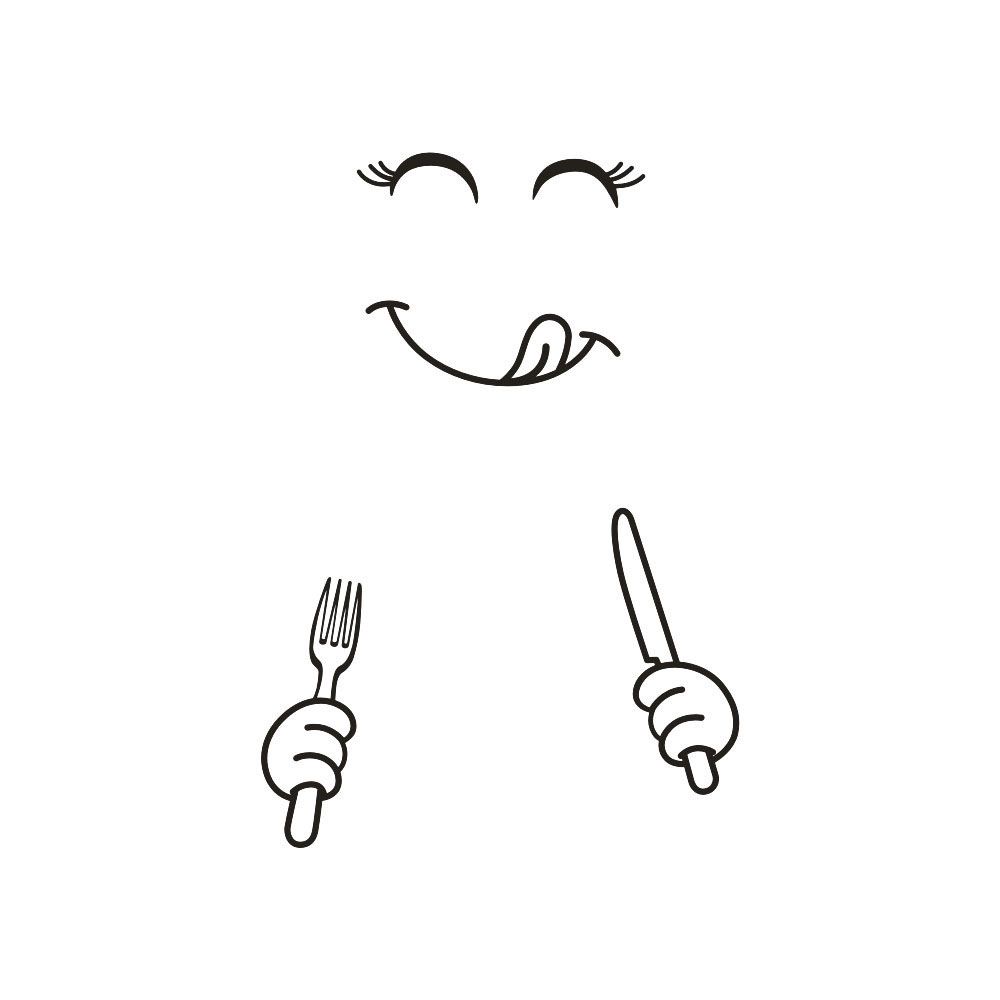Smile Face Kitchen & Dining Gadget Fridge Sticker Home Decor Refrigerator Decal Wallpaper