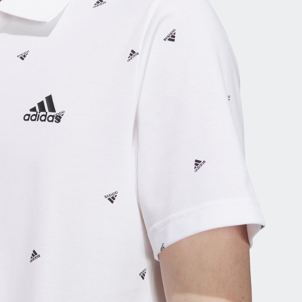 adidas Fi Polo Aop Logo Printing Training Sports Short Sleeve Polo Shirt 'White' Men's IA8154