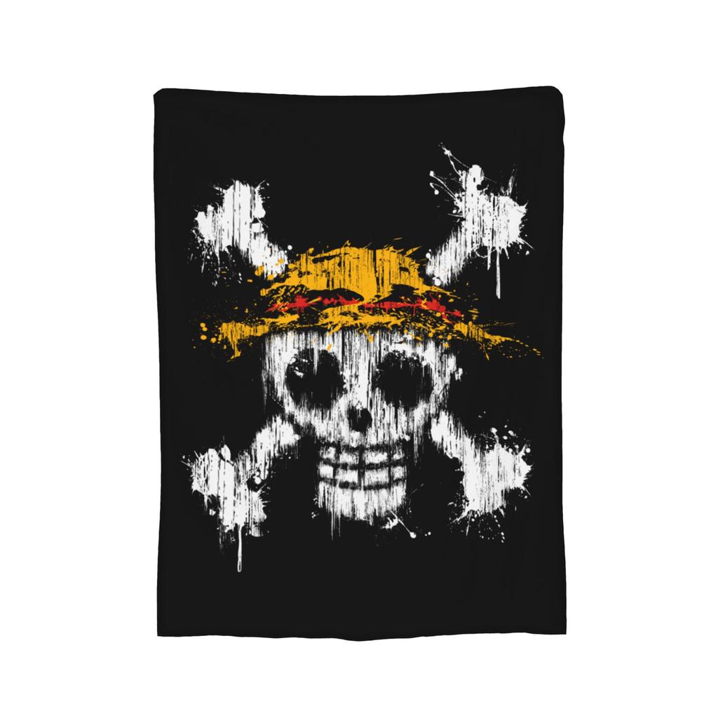 Zoro Wanted Luffy Anime Blanket Flannel Throw Blanket Bedroom Sofa Printed Ultra-Soft Warm Bedsprea,