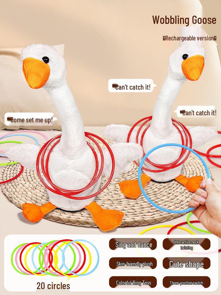 Children s Interactive Ring Toss Set - Goose & Duck Design for Indoor/Outdoor Fun