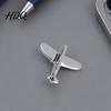 Suit Lapel Pin Men Brooch Airplane Design with Clip-on Pin Brooch Smooth