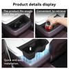 for Kia Telluride 2027 Center Console Water Cup Holder Drinks Storage Box Silicone Tray Car Interior Accessories Black