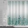 Watercolor Green Leaf Shower Curtain for Bathroom Vines Plant Nordic Minimalist Polyester Botanic Curtain for Home Hotel 180x240