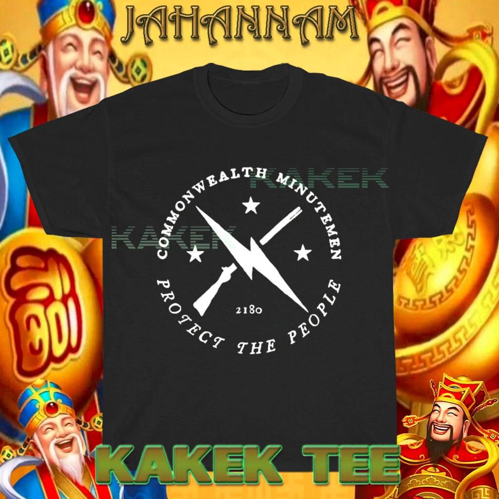 New Shirt Commonwealth Minutemen Faction Logo T shirt Funny USA Size S to 5XL L