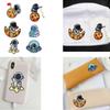 6 Pcs Lovely Repair Patches Iron on Patches Embroidered Patches Astronaut Sew On Decorative Appliques for Clothes Hat