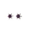 Amethyst Gemstone 925 Sterling Silver Women Jewelry Handmade Stud Earrings 0.44" EE-175-10