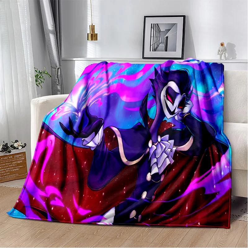 Helluva Boss Blitzo Adult Animation Soft Plush Blanket,Flannel Blanket Throw Blanket for Living Room Bedroom Bed Sofa Picnic Kid