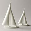 Ship Decorative Figurine White Large 28cm - Sailboat, Boat, Yacht