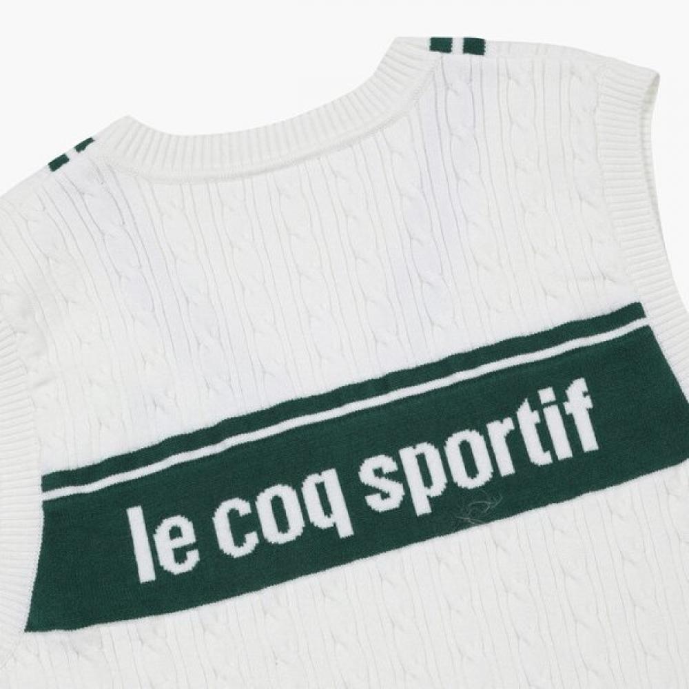 Le Coq Sportif 70  Off cabLe Sweater Vest Unisex Qp123tst12