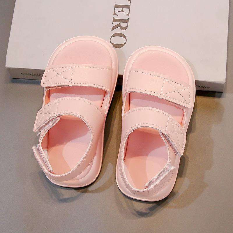 2025 Summer New Girls' Sandals Fashion Versatile Kids Flat Shoes Soft Soled Boys' Casual Sandals Anti Slip Girls Beach Shoes