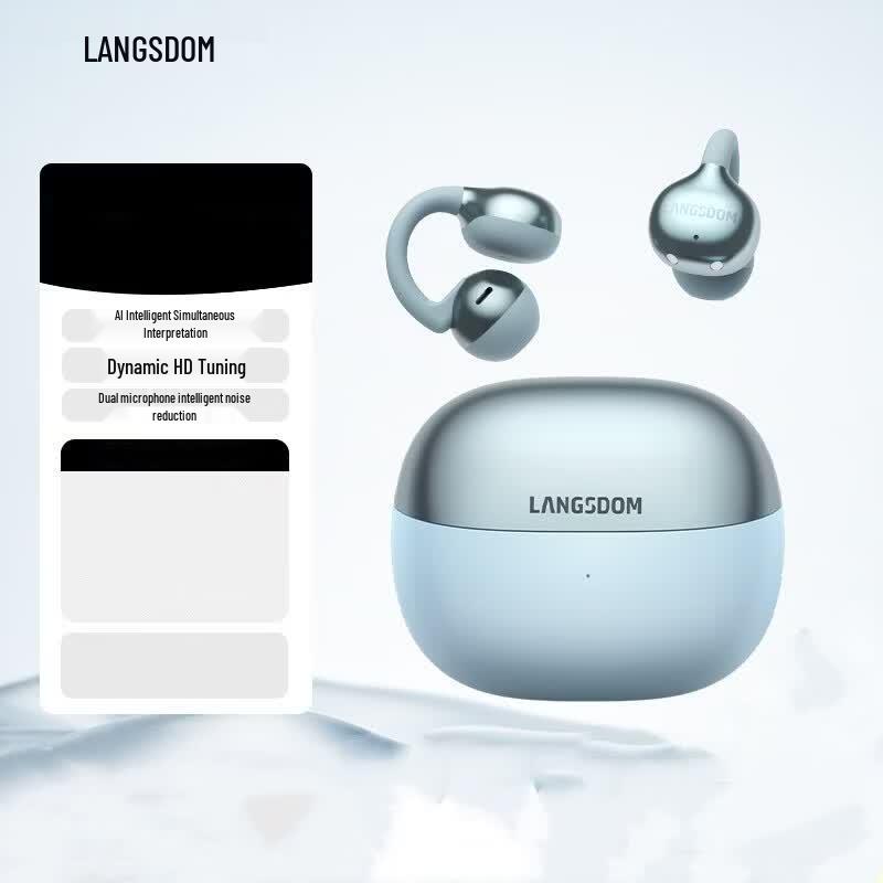 Lanston TS32 Air-Bone Conduction Bluetooth Ear Clip Headphones