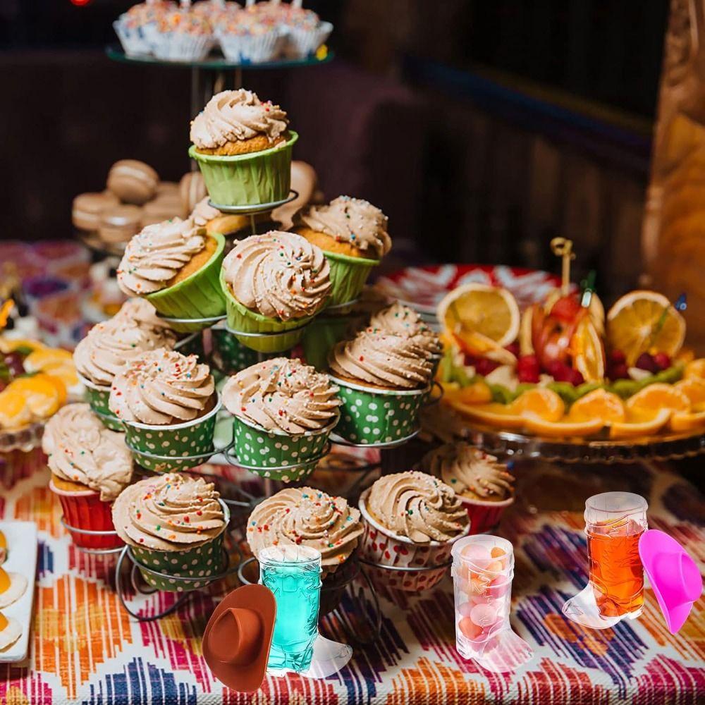 24/33 Pcs Portable Mini Plastic Boot Cups Set Miniature Hat Beer Boot Mugs  Wedding Party