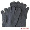 Gutsman Thinnest Force Organic Size L Midnight Gray Five-Toe Socks, Self-Defense Cotton, Deodorizing, (27-29cm),