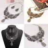 Fashion Hollowed Out Butterfly And Flower Design Women Necklace Earring Set For Women And Men