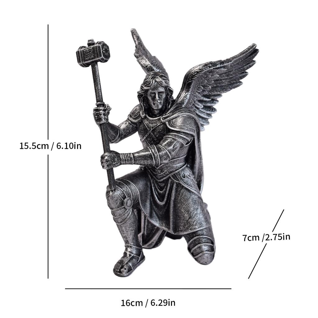 Model Nou Figurină „Îngerul Bătăliei” pentru Casă, Sufragerie, Artizanat din Rășină, Birou, Figurinetă Mică High-end, Sofisticată