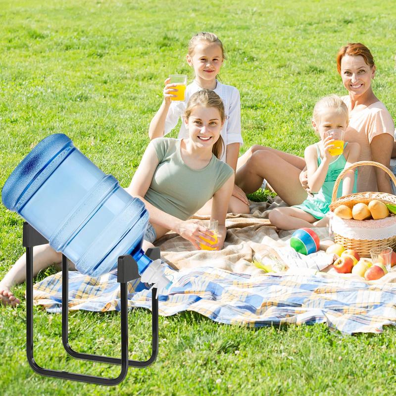 Nuovo Supporto Dispenser Stand Rack Portabottiglie d'Acqua da 3-5 Galloni Tappo Ugello Antipolvere Bocca Bottiglia d'Acqua Non Filettata