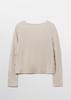 Pibeuseupibeuseu Tiered Ruffle Long Sleeve Top / Beige