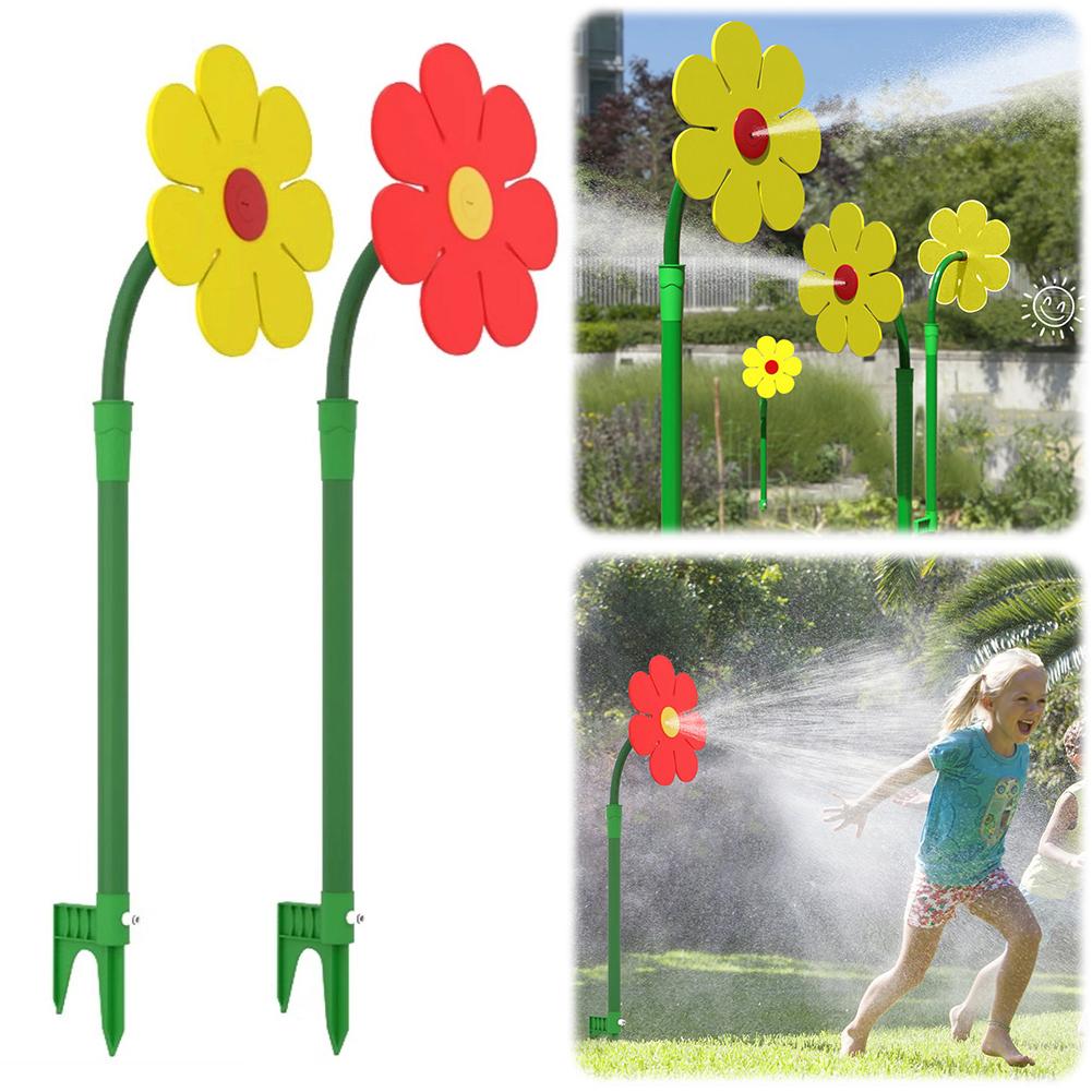 Sunflower Sprinkler 360°Rotable Funny Dancing Daisy Sprinklers Sun Flower Dancing Daisy Lawn Sprinkler for Watering Your Garden