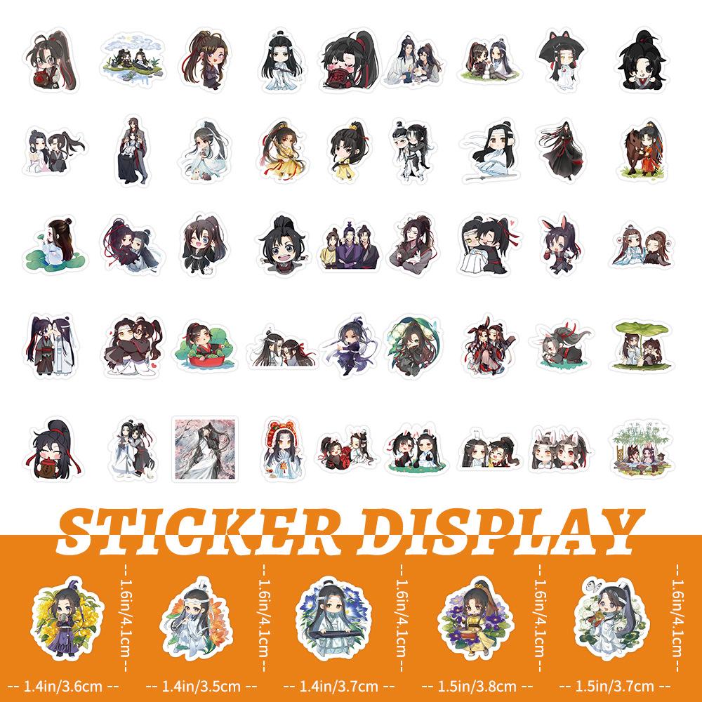 103 Cute Chibi Mo Dao Zu Shi Stickers for Decorating Phones, Computers, Water Cups, Notebooks, and Stationery.