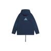 Li Ning China  Series Solid Color Logo Embroidered Hooded Drawstring Jacket Unisex Jacket Dark-Indigo AFDSB71-4