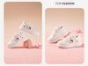 Cartoon Girls' Sports Shoes: Versatile White Non-Slip Skate Shoes for Kids, 2025 Autumn/Winter Collection.