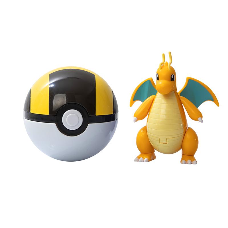 About Pokemon Anime Figure Charizard Pikachu Gyarados Pocket Monster Figure Pokeball Action Deformation Toy Model Children Gift