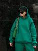 2024 Autumn Women's Plus Size European & American Sports Set - Casual Two-Piece Hoodie