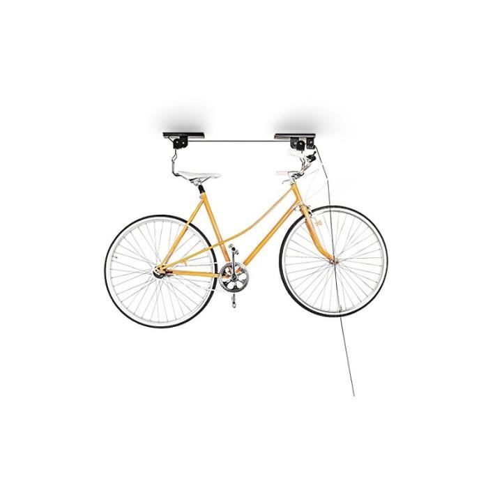 Decken-Fahrradlift - 3413023 - Schwarz - Einfacher Seilzug - Sichere Verriegelung