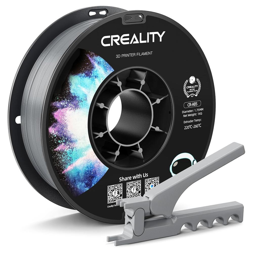 Creality ABS Filament 1.75mm Durable Good Heat Resistant Less Odor 0.03mm Dimensional Accuracy Fit Most FDM 3D Printers Filament