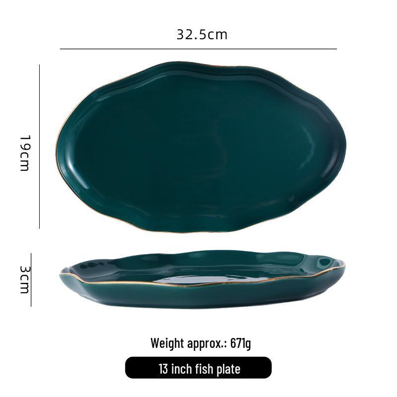 Qianxing Ceramic Lotus Leaf Dinnerware Collection