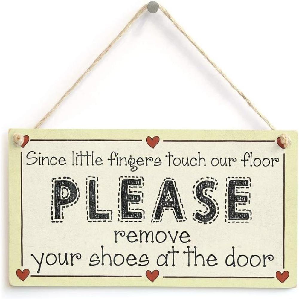 6Pcs 3.94x7.87 Inch Unfinished Wood Sign Wood with Rope Vintage DIY Craft Project Wood Sign  Door