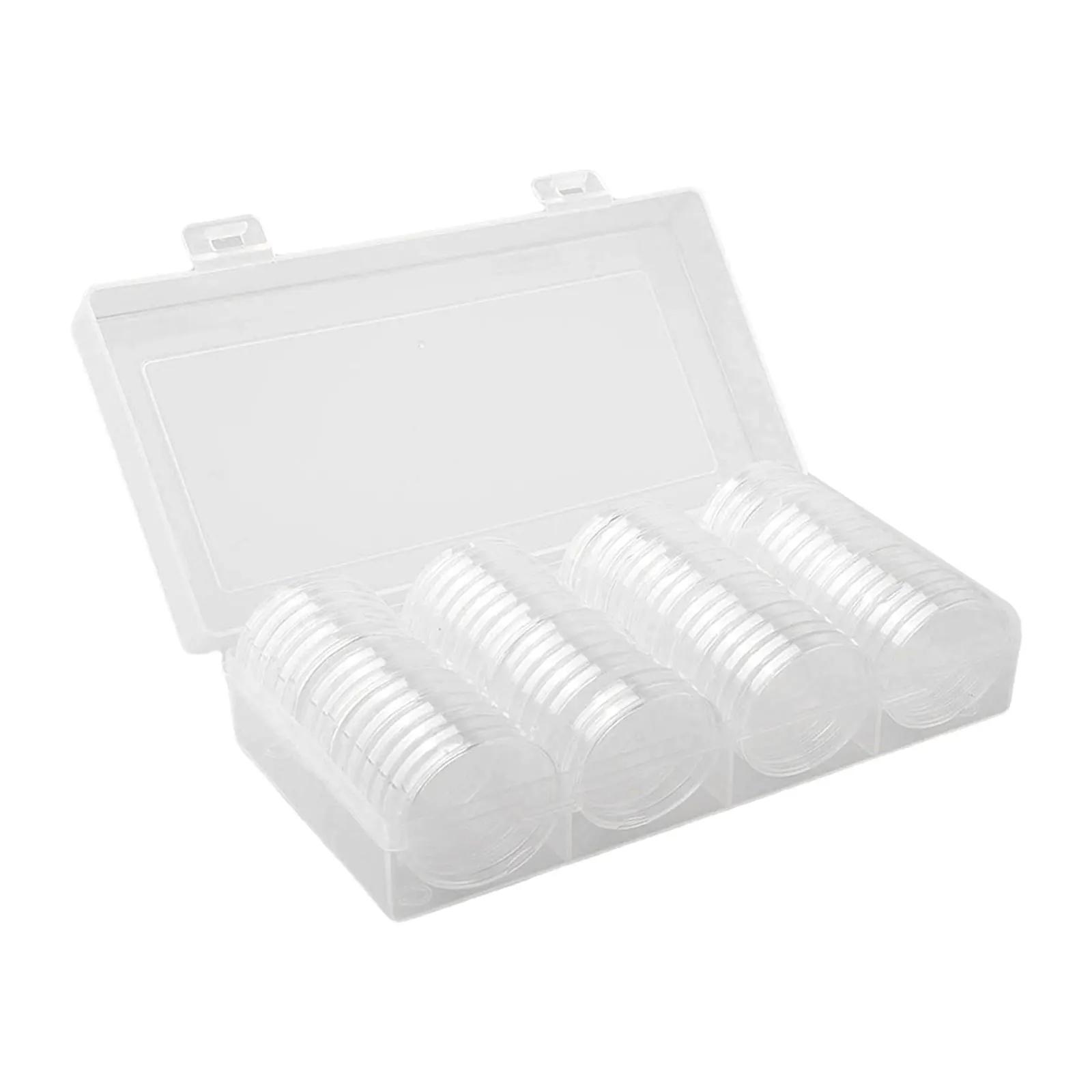 

Keep Your Coin Collection Organized Spacious Coin Capsule Case Container with 60 Coin Capsules and Adjustable Compartments