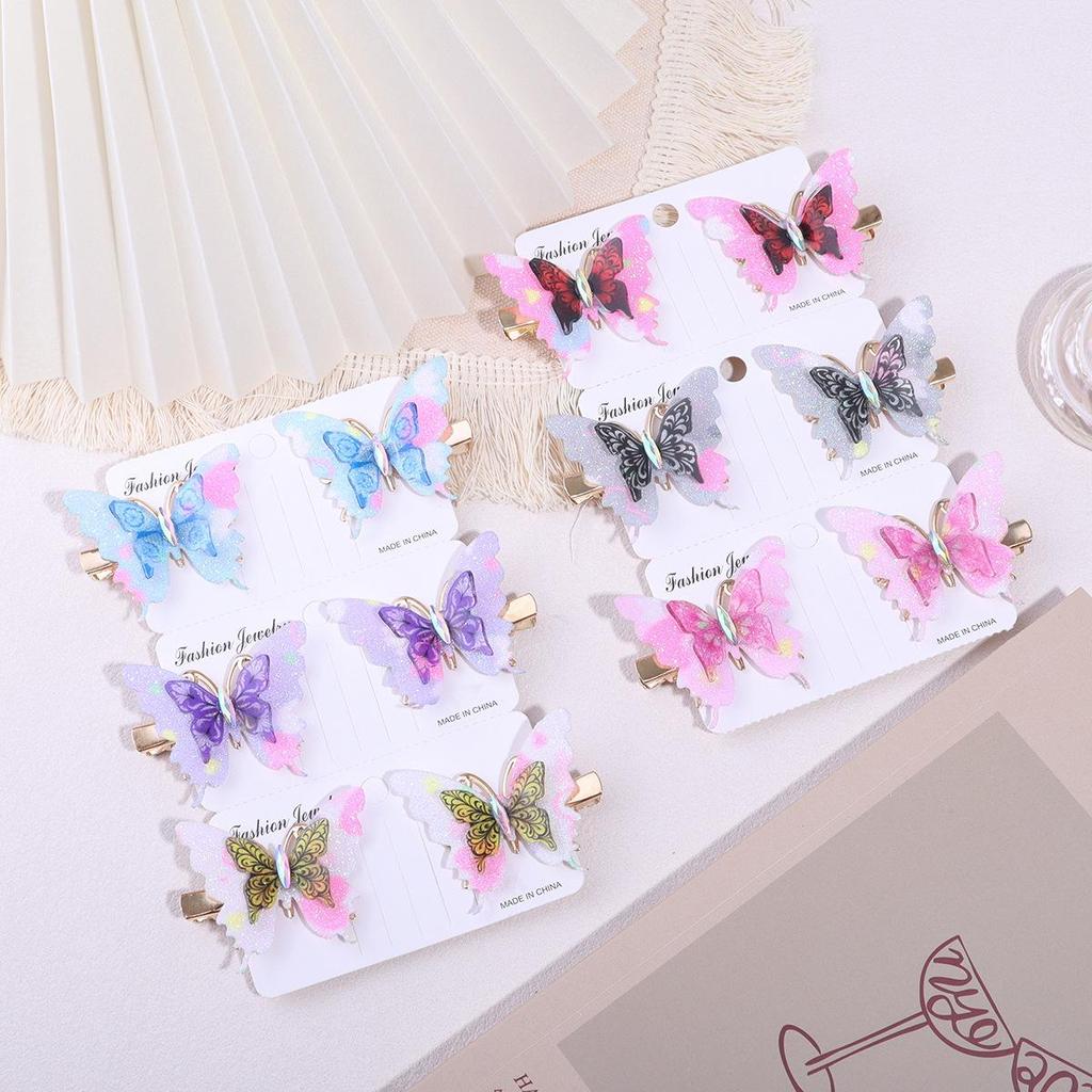 Cross-Border Butterfly Hair Clip for Girls - Ancient Costume Style Hair Accessory