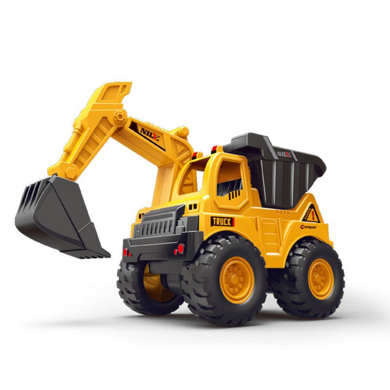 Childrens Inertia Excavator Dump Truck Toy For Developmental Play And Handeye Coordination