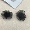 Elegante Tessuto Organza Fiore Design 3D Rose in Organza Fatte a Mano Accessori per Capelli Fai-da-te Accessori per Abbigliamento