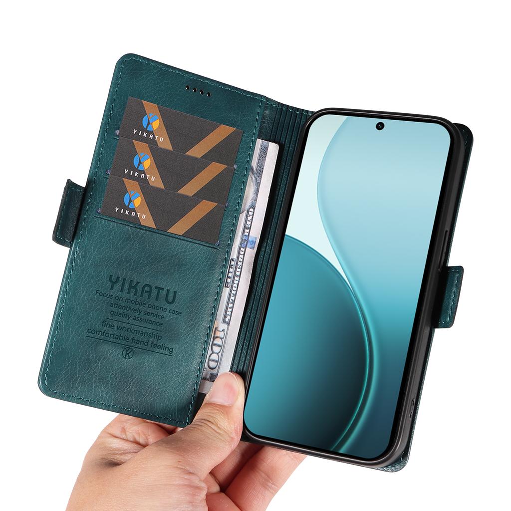 For Oppo Reno14 Pro 5G (China)/Oppo Reno14 Pro 5G (Global) Case YIKATU YK-007 Litchi Texture PU Leather Wallet Phone Cover