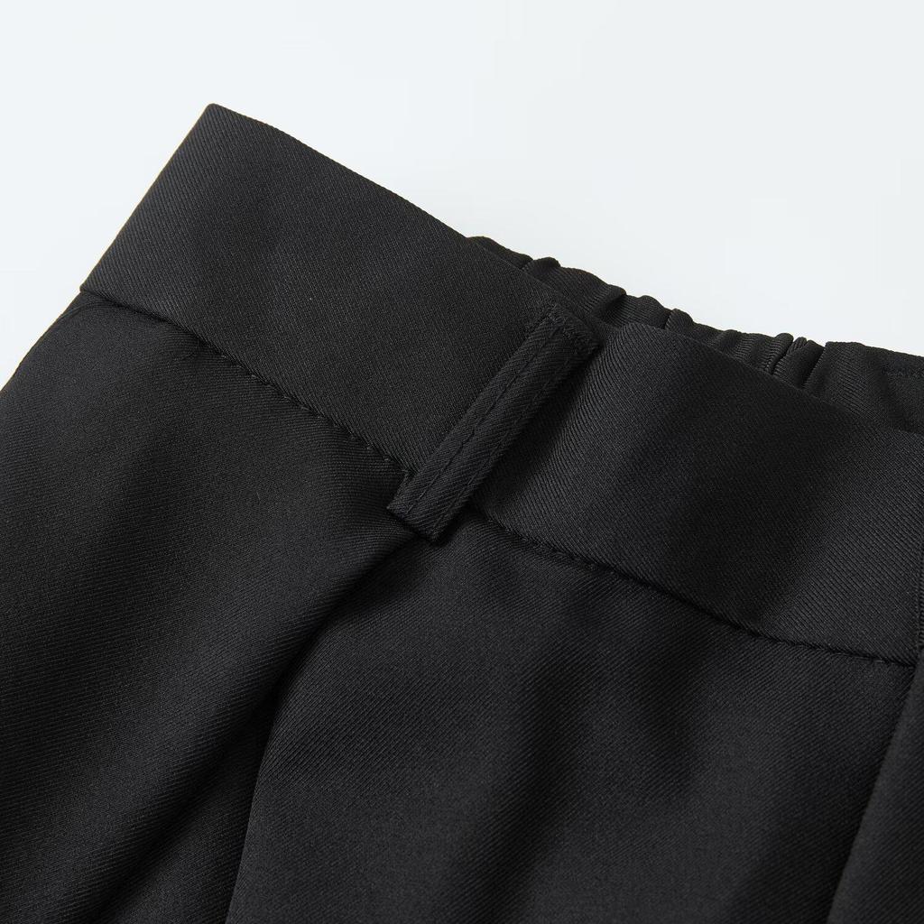 Men's High-end Wide-leg High-waisted Drape Pants for Early Spring 2026 - Casual Straight-leg Style