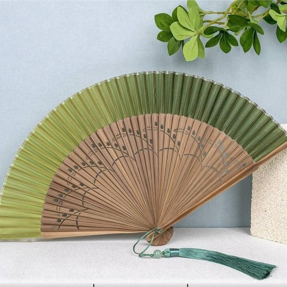 Retro Design Styl Chiński Jedwabny Wachlarz Dekoracja Klasyczny Wachlarz Ręczny Wachlarz Muszlowy Sezon Letni