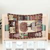 Reading Blanket for Book Lovers, Soft Lightweight Kids Blanket, Librarian Gift, Bookworm Gift Blanket, Blankets for Beds