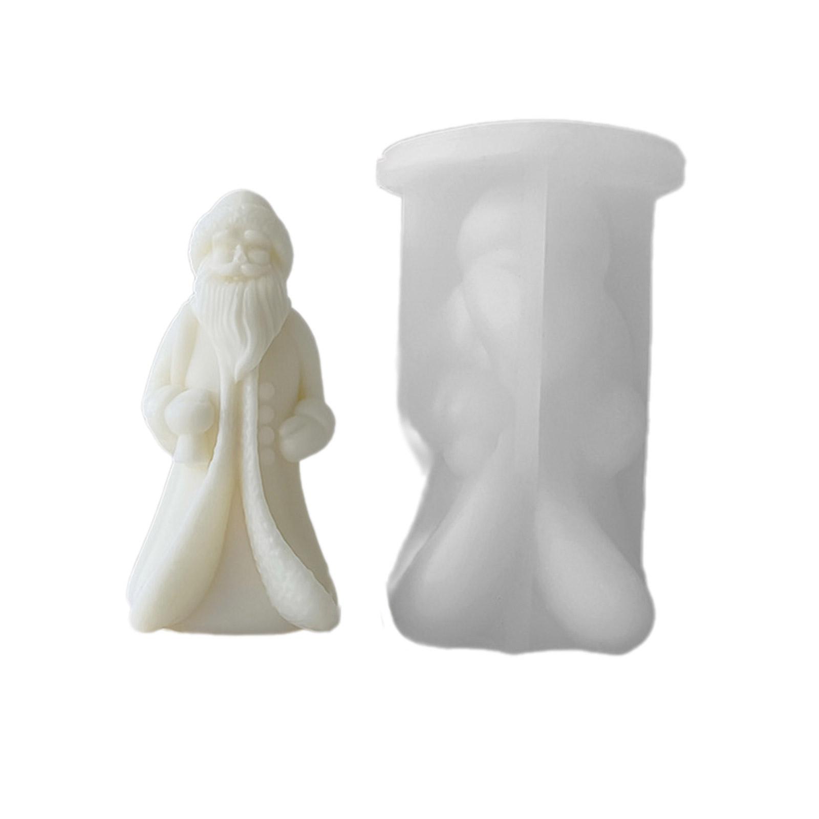 Santa Silicone Mold DIY Crafts Plasters Mold Scented Candle Mold DIY Table Ornament Mould Epoxy Resin Mold Nonstick 1