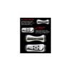 LIVRE 11150 Fino Air Knob for Shimano & Daiwa, 1 Piece, Silver & Black, ASBK-1
