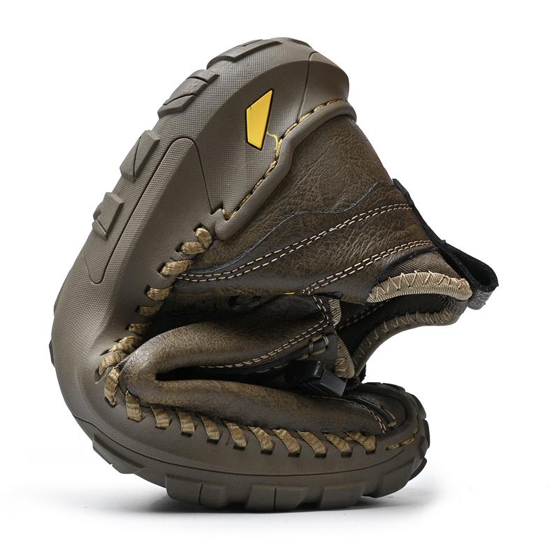 Men's Casual Shoes Versatile Genuine Leather Male Sports Shoes Leisure Soft Soles Sneakers Outdoor Men Treking Footwear Trainers